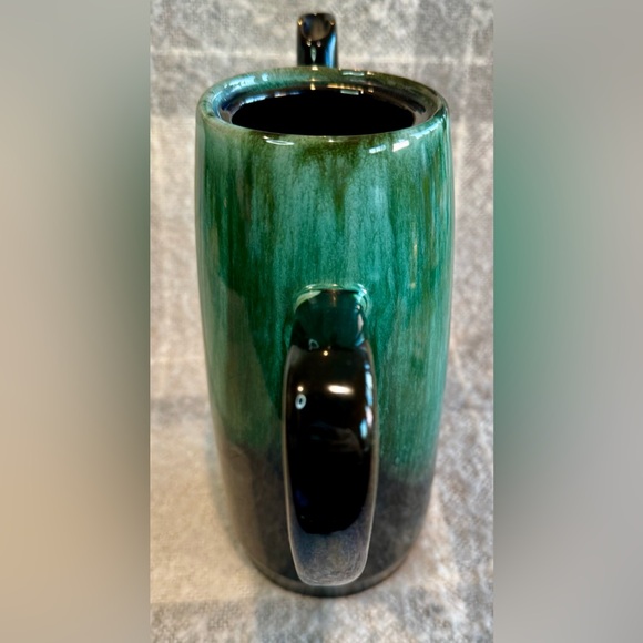 Vintage Blue Mountain Pottery Coffee Pot Blue & Green Drip Glaze - Picture 7 of 13